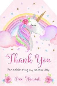 Tag-Unicorn: 5x7-UnicornRbow