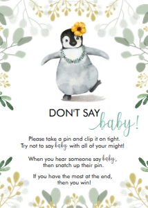 Don't Say Baby - PBY01 design preview