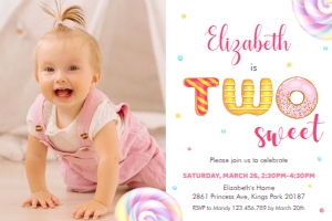 TWO Sweet Photo - 4x6: TWO Sweet with Photo