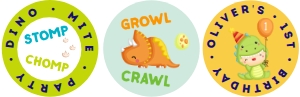 Dinosaurs Cupcake Topper - 2: Dinosaur Cupcake Toppers