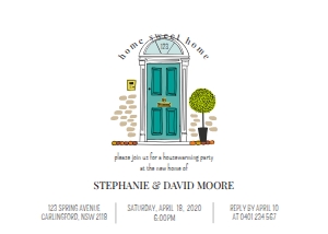 Housewarming Party - Door - 5x7: Housewarming Party - Door