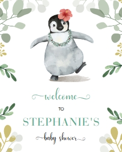 PBS01 - Baby Shower Welcome Sign design preview