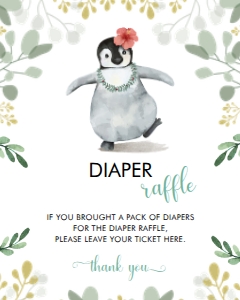 PBS01-Diaper Raffle Sign + Ticket design preview