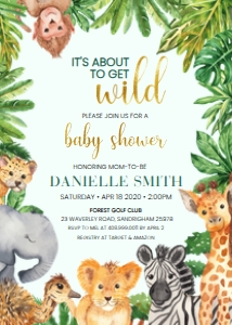 Jungle BS Invite - 5x7": Jungle BS - Invite