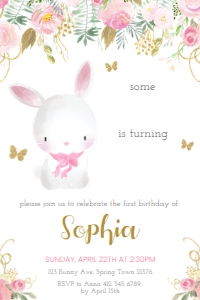 Bunny Invitation design preview