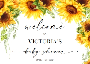 Sunflower Welcome Sign - BS A2: Sunflower BS - Welcome Sign