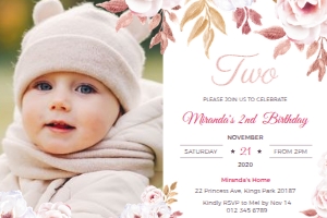 2nd Birthday - Miranda design preview