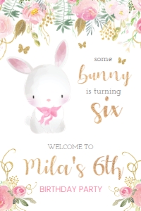 Bunny Welcome Sign design preview