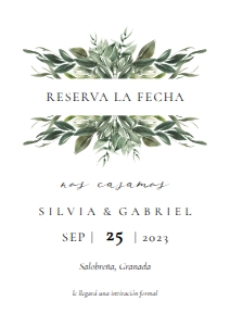 106 SAVE THE DATE EUCALIPTO: 5694247960737