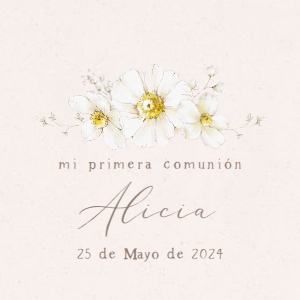 201 Etiqueta Cuadrada Daisy 6,35: 6570911891640