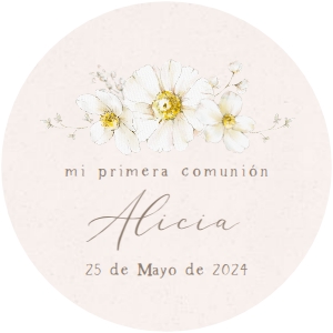 201 Etiqueta Redonda Daisy 6,35: 6570911891640