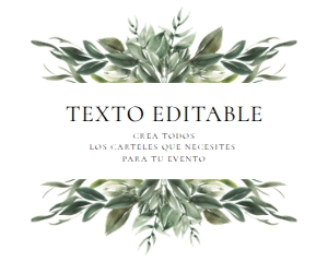 106 CARTELERIA EUCALIPTO H: 5694247960737
