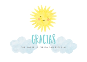 306 TARJETA GRACIAS SUNNY: 5784878022817