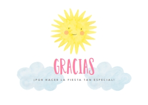 306 TARJETA GRACIAS SUNNY NIÑA: 5791629967521
