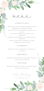 202 MENU 9.5X19.5 EUCALIPTO ROSAS: 6585488244920