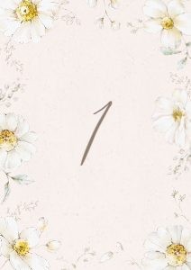 201 NUMEROS DE MESA DAISY: 6570911891640