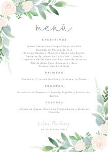 202 MENU A5 EUCALIPTO ROSAS: 6585488244920