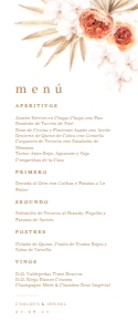 118 MENU 9.5X22.86 BOHO CHIC: 7733631287549
