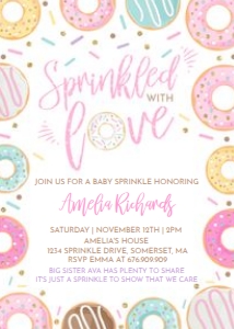 Sprinkled with love white design preview
