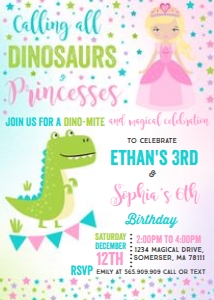Dinosaur & Princess 3: Dinosaur & Princess 3