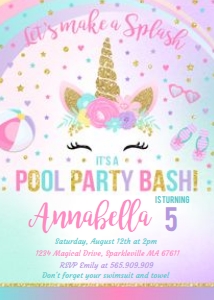 UNICORN pool party 4 design preview