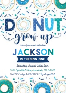 DONUT GROW UP blue design preview