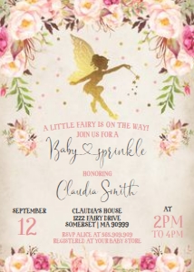 Fairy Baby Shower design preview
