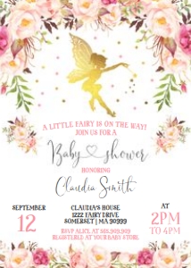 Fairy Baby Shower 1 design preview