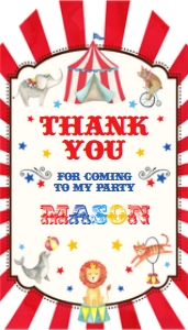 Circus Favor Tag 2: Circus Favor Tag 2