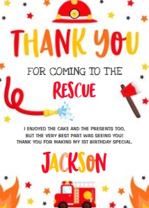 Firetruck Thank You 1 design preview