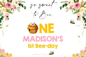 Backdrop Bee 2 4'x6': Backdrop bee 1 3'x5'