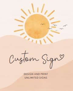 CUSTOM SIGN BUNDLE GK: INVITATION BUNDLE GK