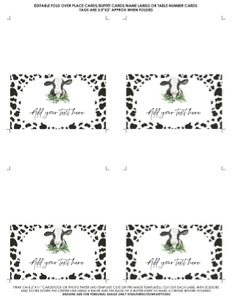 FOOD LABEL BUNDLE CZ: INVITATION BUNDLE CZ