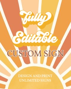 EDITABLE SIGN HJ/M1: INVITE HJ/M1