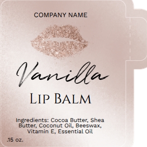 lip balm label 005 design preview