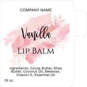 lip balm label 007 design preview