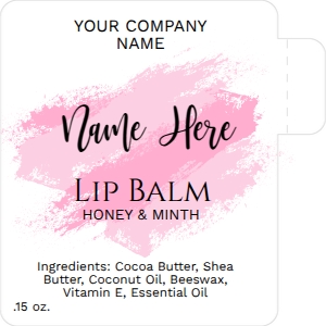 lip balm label 011 design preview