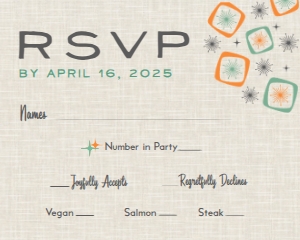 SW5057 DIGITAL RSVP CARD: SW5057 DIGITAL WEDDING SET