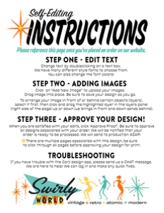 Printed Card Instructions: 15355 PRINTED SET