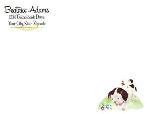 SW4527 PRINTED THANK YOU CARD: SW4527 PRINTED SET