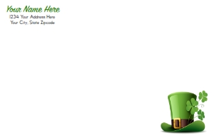 St Patrick's Day Envelope: 12385V PRINTED