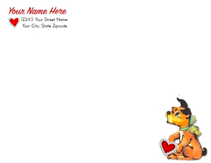 VALENTINE ENVELOPE PRINTED: VAL505 PRINTED SET