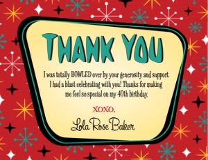SW422 PRINTED THANK YOU: SW422 PRINTED SET
