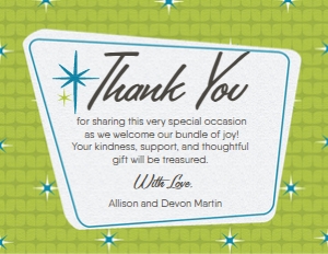SW4577 PRINTED THANK YOU: SW4577 PRINTED
