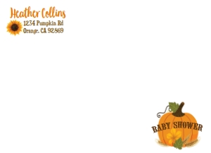 SW4562 ENVELOPE PRINTED: DI-4562FC_Little_Pumpkin_Baby_PRINTED