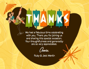 SW1001 PRINTED THANK YOU CARD: SW1001 PRINTED