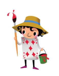 CARD PAINTER BOY: ALICE IMAGES