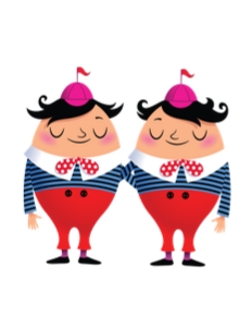 TWEEDLE DEE TWEEDLE DUM: ALICE IMAGES
