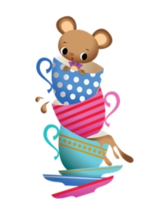 MOUSE IN TEA CUPS: ALICE IMAGES