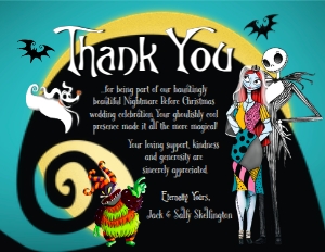 SW5050 THANK YOU CARD PRINTED: SW5050 PRINTED WEDDING